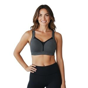 Lululemon Tata Tamer Bra reflective polkadot silver / black 32C